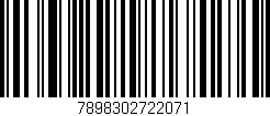 Código de barras (EAN, GTIN, SKU, ISBN): '7898302722071'