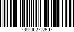 Código de barras (EAN, GTIN, SKU, ISBN): '7898302722507'