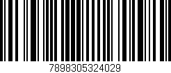 Código de barras (EAN, GTIN, SKU, ISBN): '7898305324029'