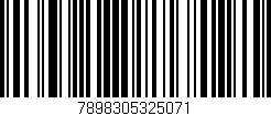 Código de barras (EAN, GTIN, SKU, ISBN): '7898305325071'