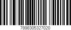 Código de barras (EAN, GTIN, SKU, ISBN): '7898305327020'