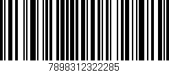 Código de barras (EAN, GTIN, SKU, ISBN): '7898312322285'
