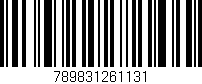 Código de barras (EAN, GTIN, SKU, ISBN): '789831261131'