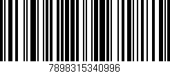Código de barras (EAN, GTIN, SKU, ISBN): '7898315340996'
