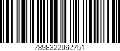 Código de barras (EAN, GTIN, SKU, ISBN): '7898322062751'