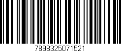 Código de barras (EAN, GTIN, SKU, ISBN): '7898325071521'