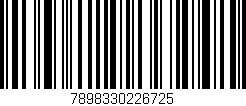 Código de barras (EAN, GTIN, SKU, ISBN): '7898330226725'