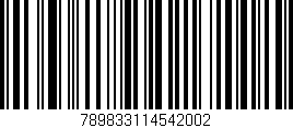 Código de barras (EAN, GTIN, SKU, ISBN): '789833114542002'