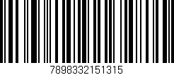 Código de barras (EAN, GTIN, SKU, ISBN): '7898332151315'