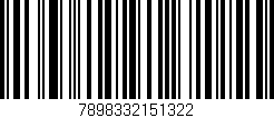Código de barras (EAN, GTIN, SKU, ISBN): '7898332151322'