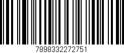 Código de barras (EAN, GTIN, SKU, ISBN): '7898332272751'