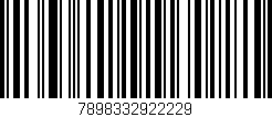 Código de barras (EAN, GTIN, SKU, ISBN): '7898332922229'