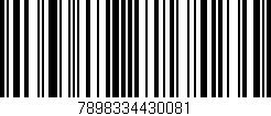 Código de barras (EAN, GTIN, SKU, ISBN): '7898334430081'