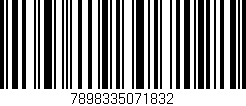 Código de barras (EAN, GTIN, SKU, ISBN): '7898335071832'