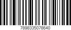 Código de barras (EAN, GTIN, SKU, ISBN): '7898335078640'