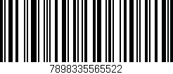 Código de barras (EAN, GTIN, SKU, ISBN): '7898335565522'