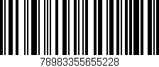 Código de barras (EAN, GTIN, SKU, ISBN): '78983355655228'