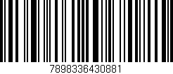 Código de barras (EAN, GTIN, SKU, ISBN): '7898336430881'