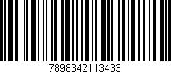 Código de barras (EAN, GTIN, SKU, ISBN): '7898342113433'