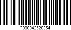 Código de barras (EAN, GTIN, SKU, ISBN): '7898342520354'
