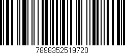 Código de barras (EAN, GTIN, SKU, ISBN): '7898352519720'