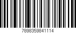 Código de barras (EAN, GTIN, SKU, ISBN): '7898359841114'