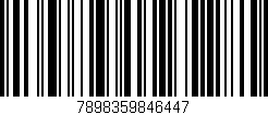 Código de barras (EAN, GTIN, SKU, ISBN): '7898359846447'
