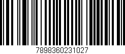 Código de barras (EAN, GTIN, SKU, ISBN): '7898360231027'