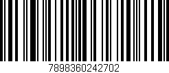 Código de barras (EAN, GTIN, SKU, ISBN): '7898360242702'