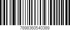 Código de barras (EAN, GTIN, SKU, ISBN): '7898360540389'