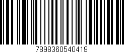 Código de barras (EAN, GTIN, SKU, ISBN): '7898360540419'