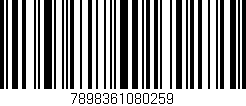 Código de barras (EAN, GTIN, SKU, ISBN): '7898361080259'