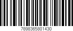Código de barras (EAN, GTIN, SKU, ISBN): '7898365801430'