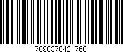 Código de barras (EAN, GTIN, SKU, ISBN): '7898370421760'