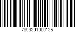 Código de barras (EAN, GTIN, SKU, ISBN): '7898391000135'