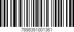 Código de barras (EAN, GTIN, SKU, ISBN): '7898391001361'