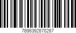 Código de barras (EAN, GTIN, SKU, ISBN): '7898392870287'
