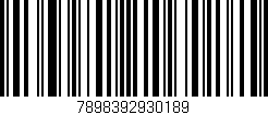 Código de barras (EAN, GTIN, SKU, ISBN): '7898392930189'
