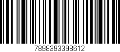 Código de barras (EAN, GTIN, SKU, ISBN): '7898393398612'