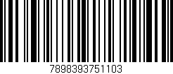 Código de barras (EAN, GTIN, SKU, ISBN): '7898393751103'