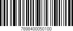 Código de barras (EAN, GTIN, SKU, ISBN): '7898400050100'