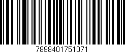 Código de barras (EAN, GTIN, SKU, ISBN): '7898401751071'