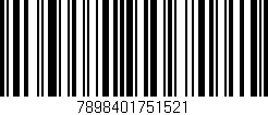 Código de barras (EAN, GTIN, SKU, ISBN): '7898401751521'