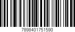 Código de barras (EAN, GTIN, SKU, ISBN): '7898401751590'
