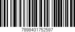 Código de barras (EAN, GTIN, SKU, ISBN): '7898401752597'