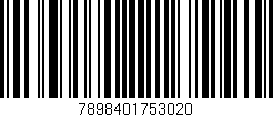 Código de barras (EAN, GTIN, SKU, ISBN): '7898401753020'