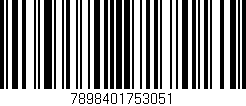 Código de barras (EAN, GTIN, SKU, ISBN): '7898401753051'