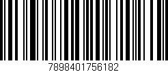 Código de barras (EAN, GTIN, SKU, ISBN): '7898401756182'