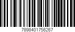 Código de barras (EAN, GTIN, SKU, ISBN): '7898401756267'
