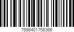 Código de barras (EAN, GTIN, SKU, ISBN): '7898401756366'